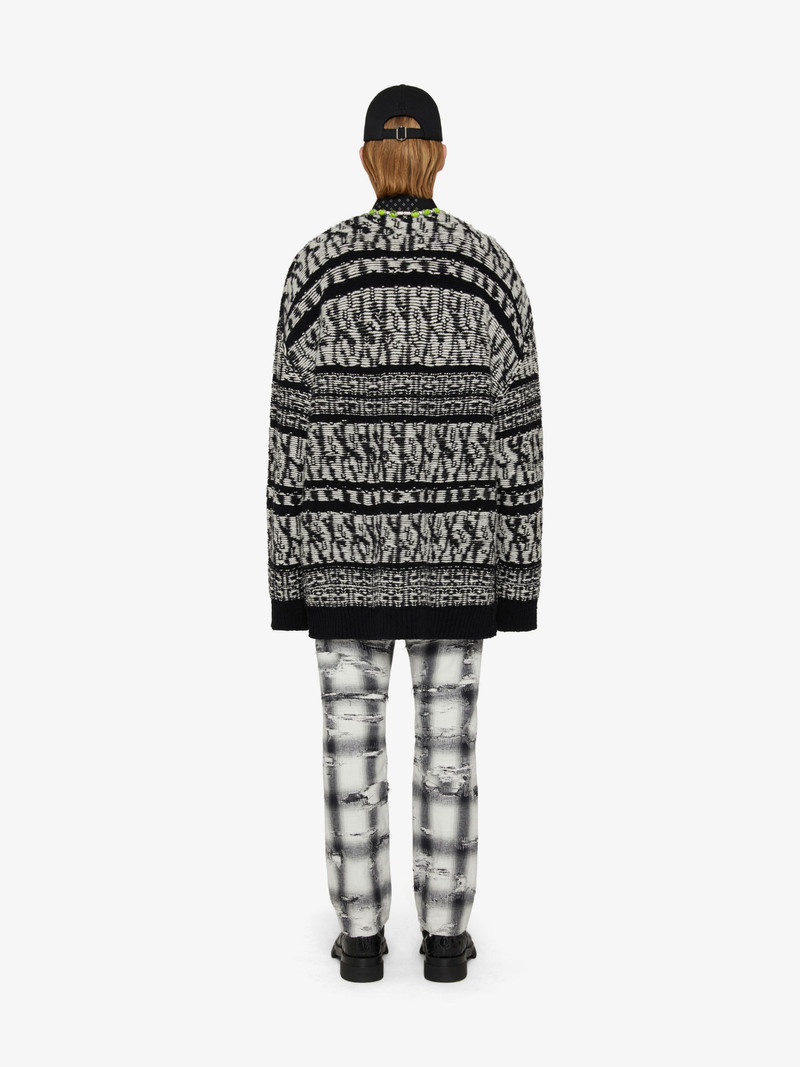 SWEATER IN WOOL WITH PATCHWORK EFFECT 4