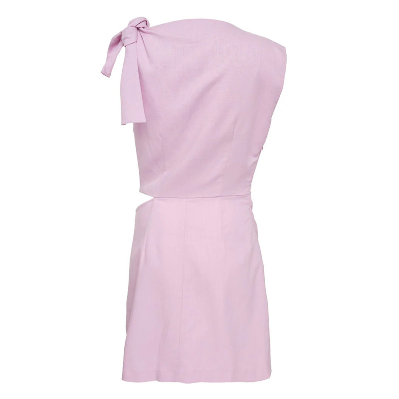 MSGM Flamed Viscose Canvas Dress outlook