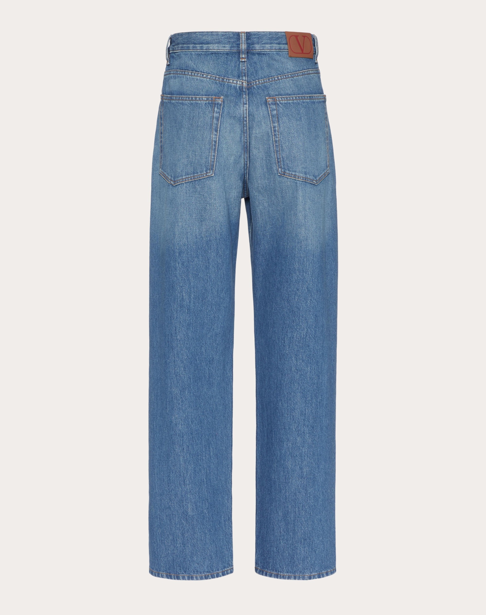 MEDIUM BLUE DENIM TROUSERS - 2
