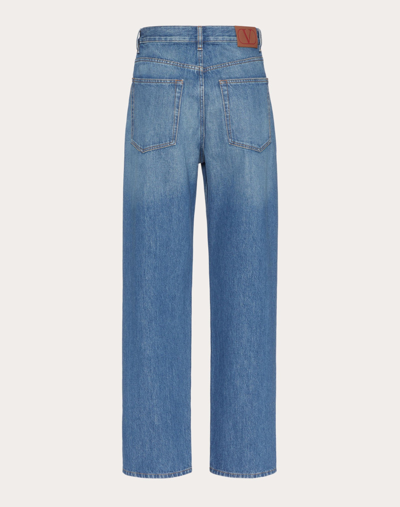 Valentino MEDIUM BLUE DENIM TROUSERS outlook