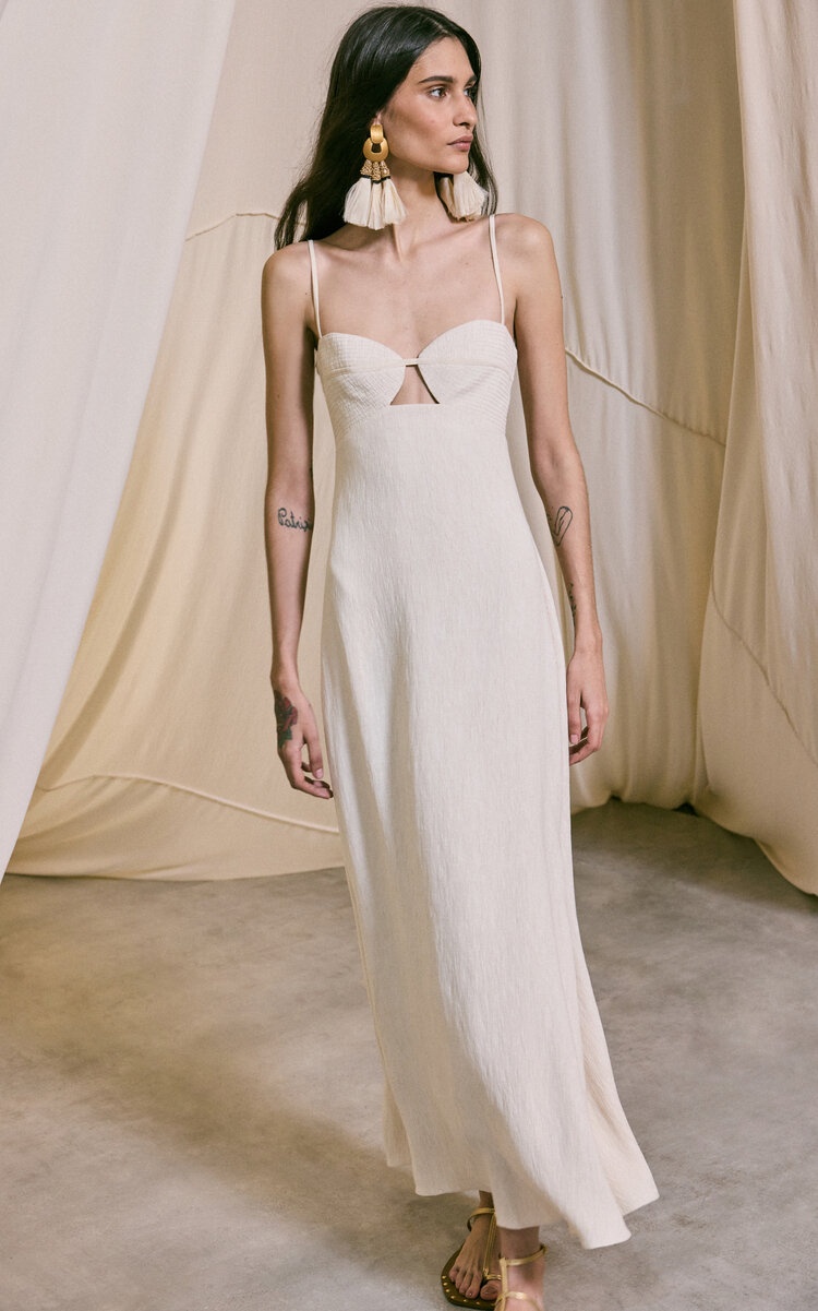 Dream Spinner Cutout Maxi Dress ivory - 2