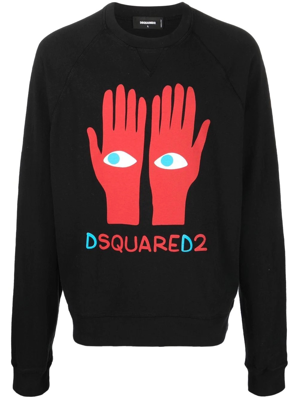 graphic-print logo sweatshirt - 1