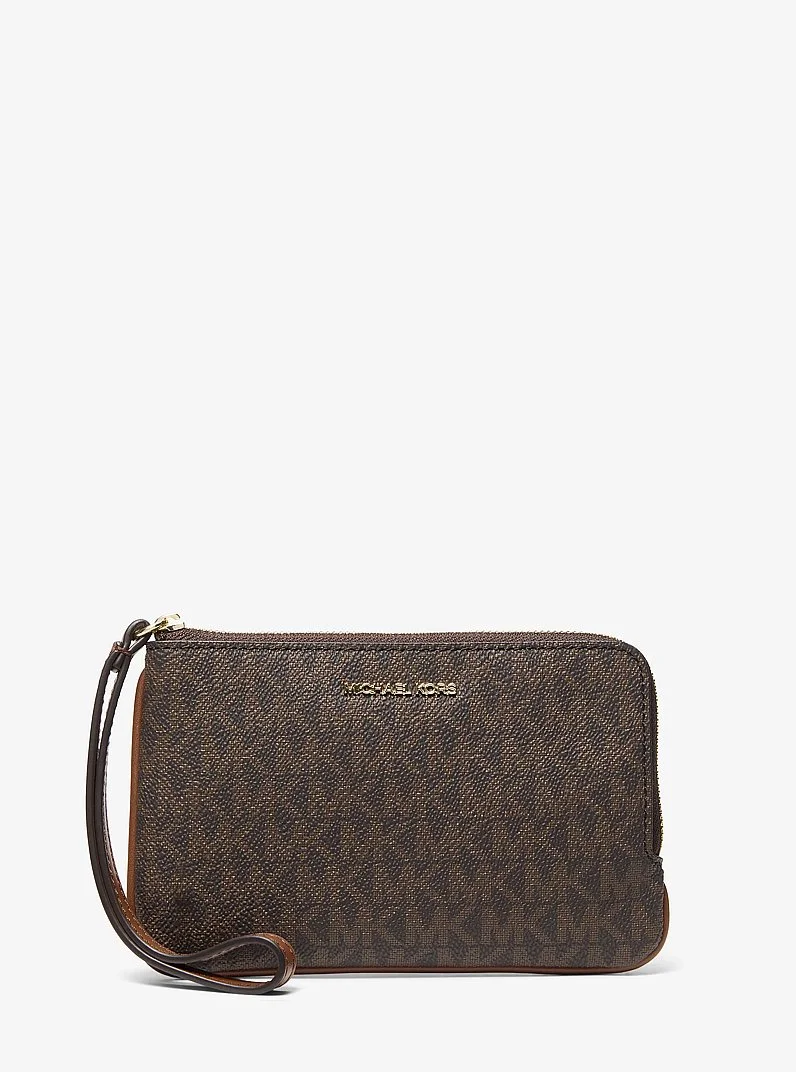 Jet Set Travel Small Signature Logo Wristlet - 1