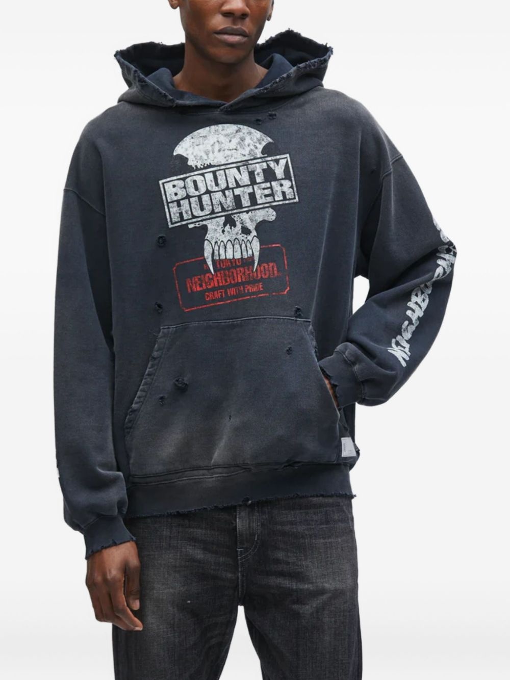 x Bounty Hunter graphic-print hoodie - 2