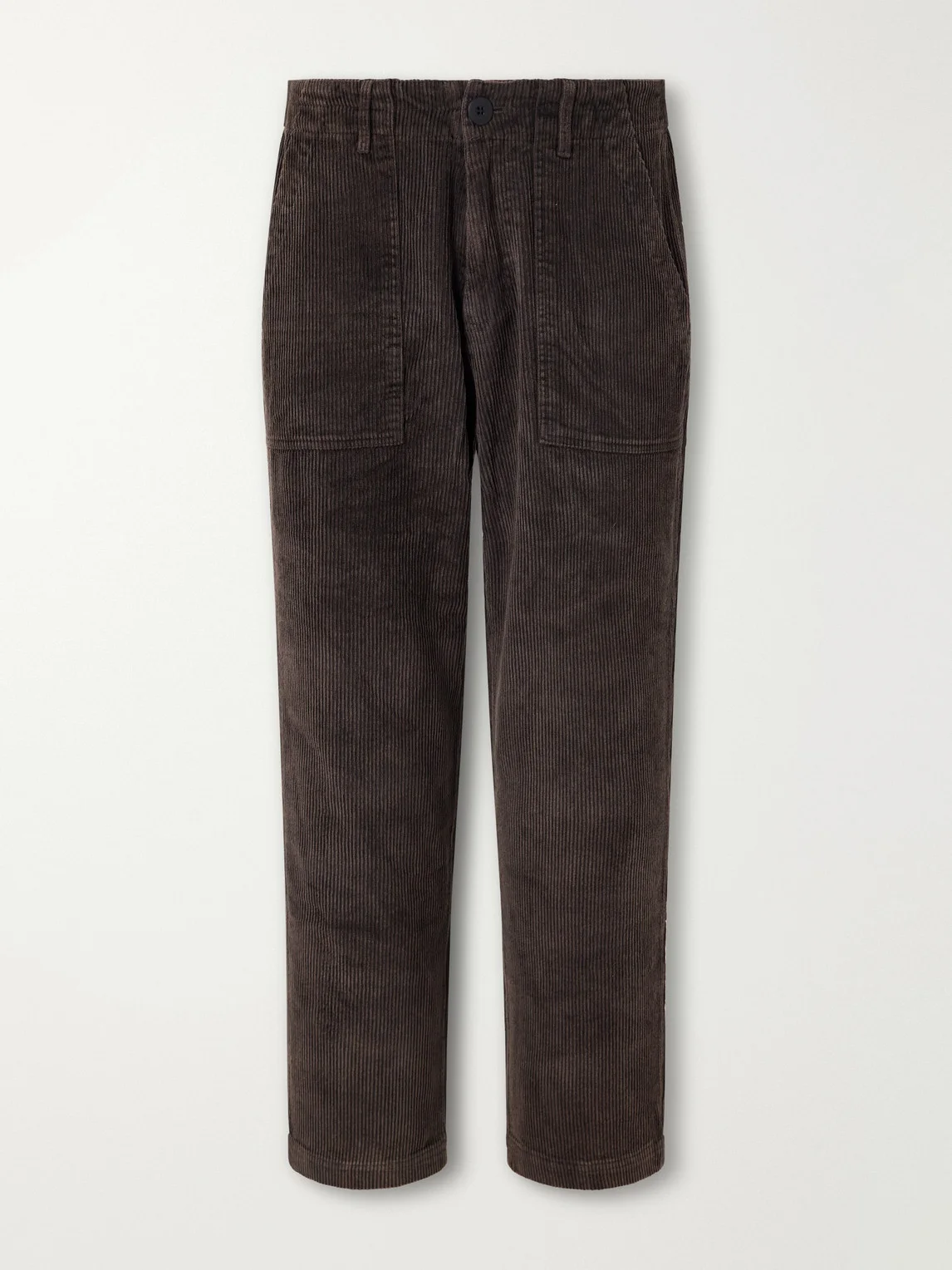 Straight-Leg Cotton-Corduroy Trousers - 1