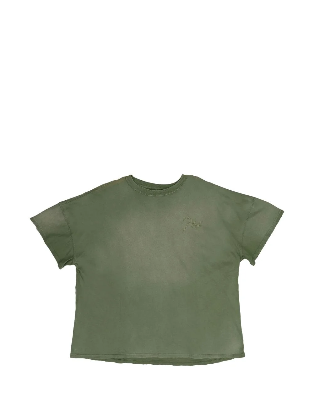 Reverse logo-embroidered t-shirt - 1