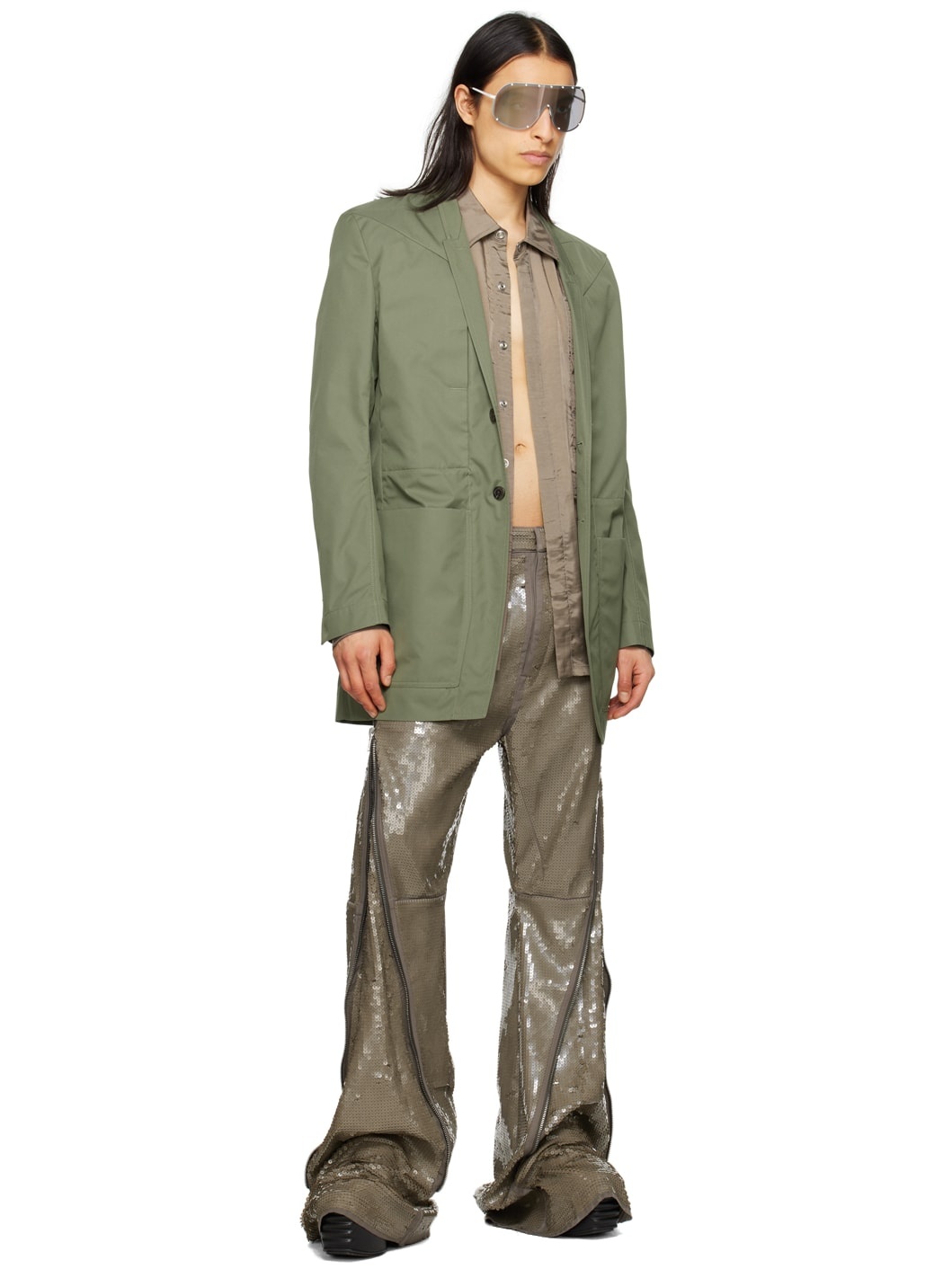 Gray Bolan Banana Trousers - 4