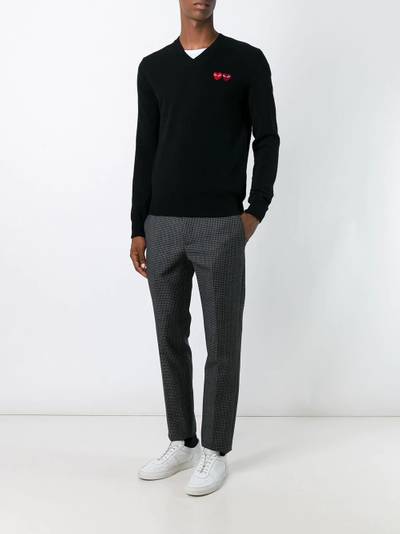 Comme des Garçons PLAY embroidered heart jumper outlook