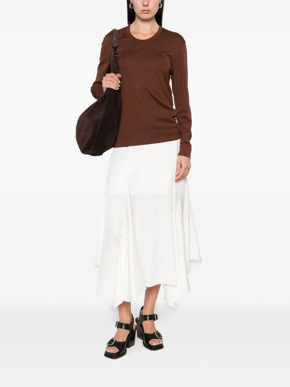 long-sleeve cotton T-shirt - 2