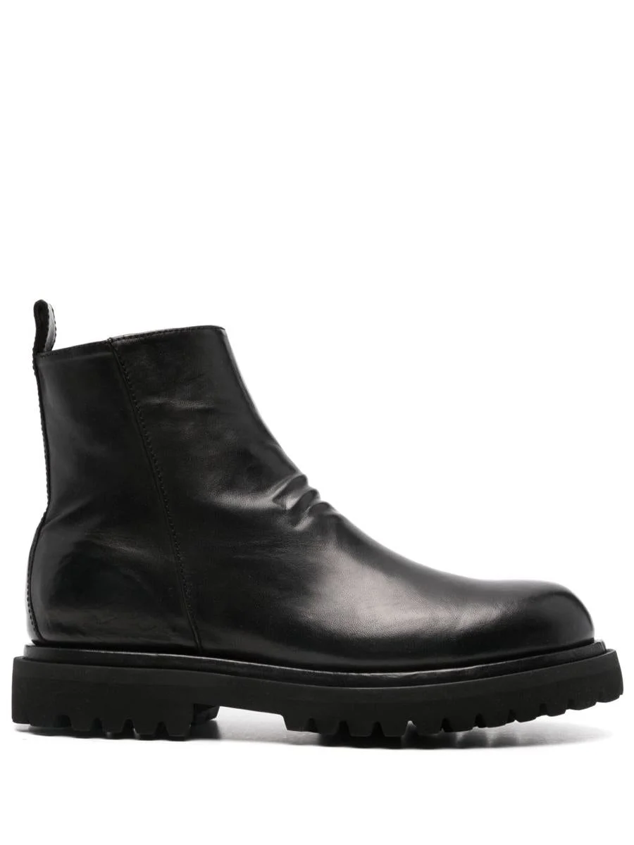 Officine Creative Eventual Ankle Boots In Wrinkled Calfskin - 1