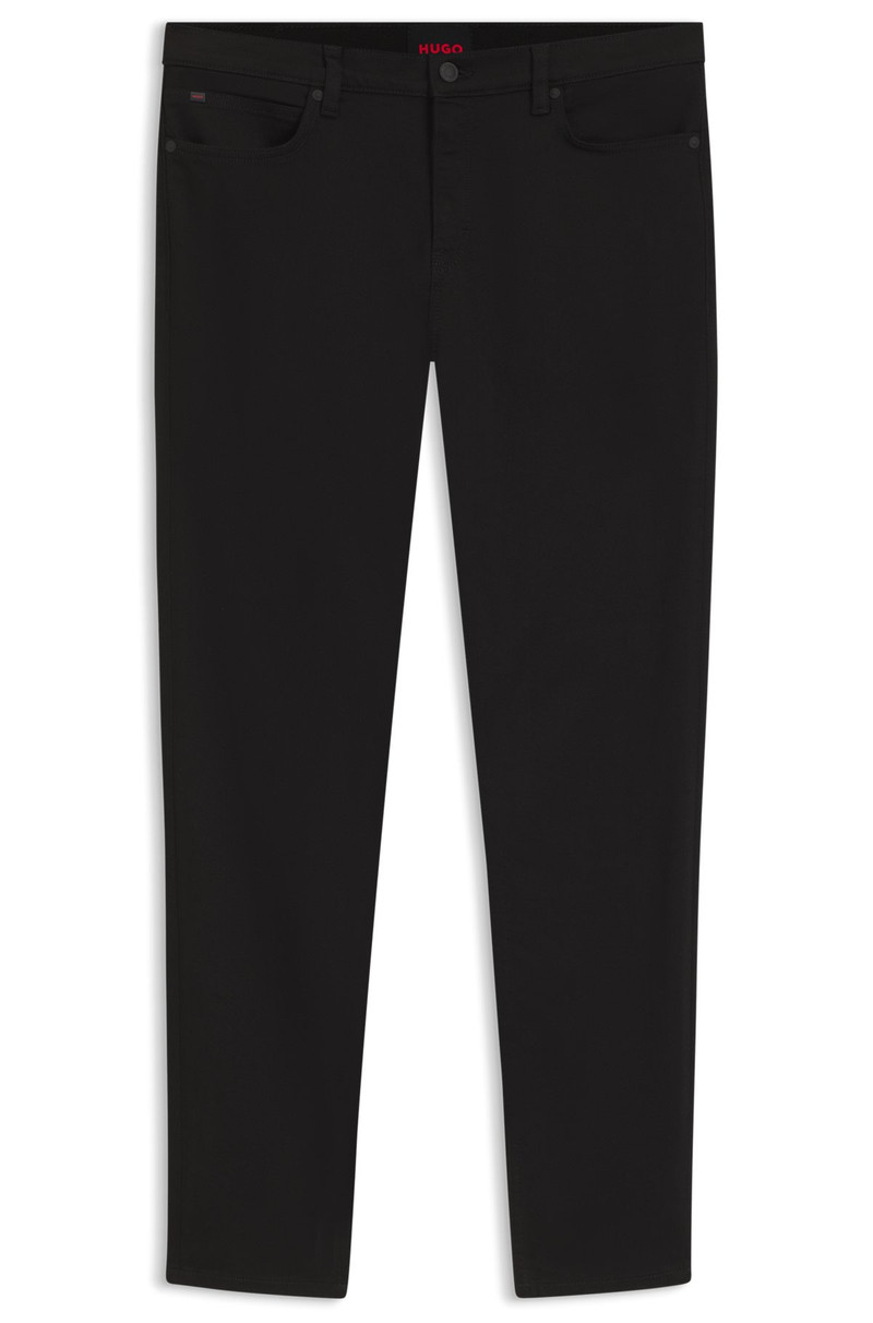 EXTRA-SLIM-FIT JEANS IN ULTRA-BLACK STRETCH DENIM 1