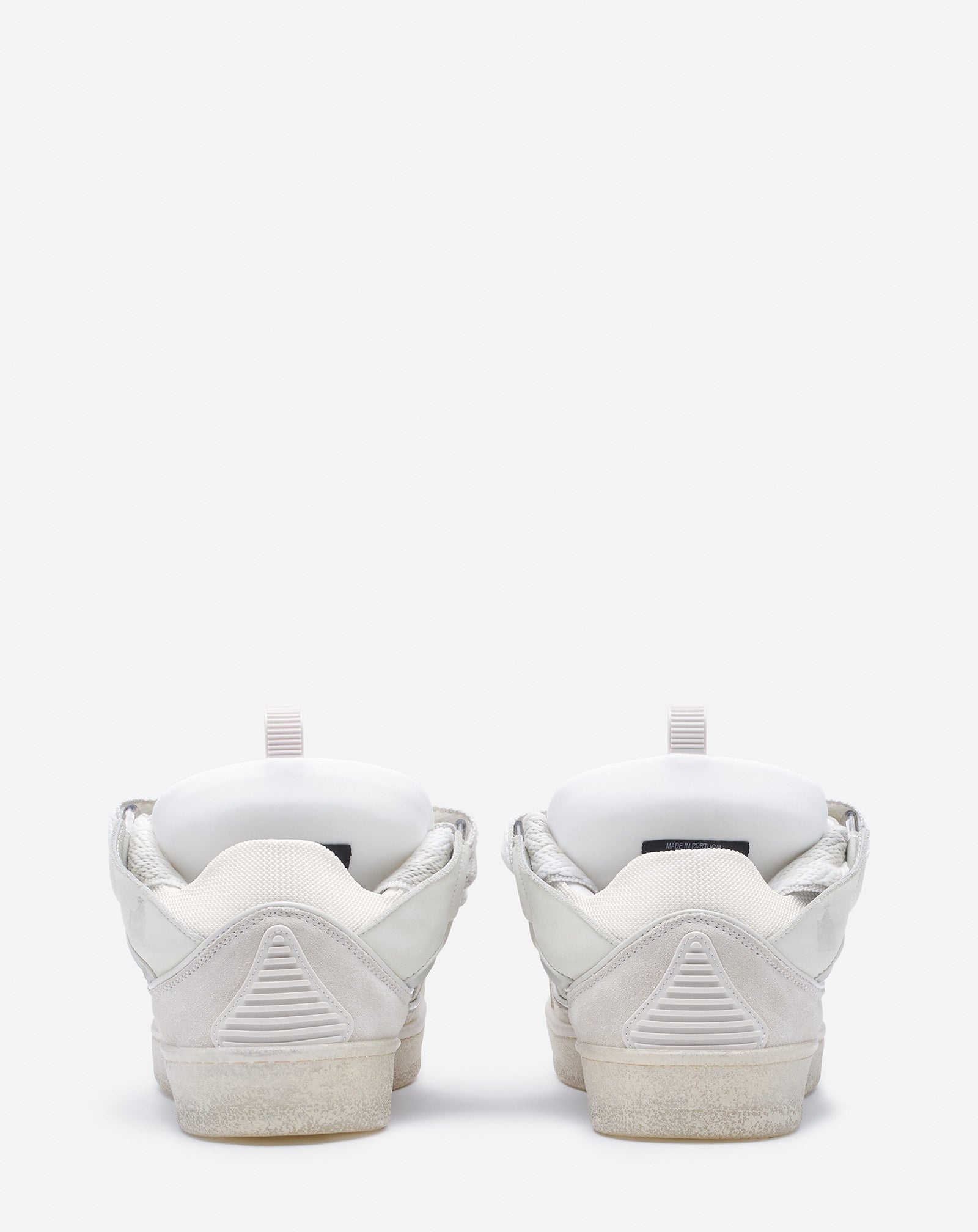 LEATHER CURB SNEAKERS - 4