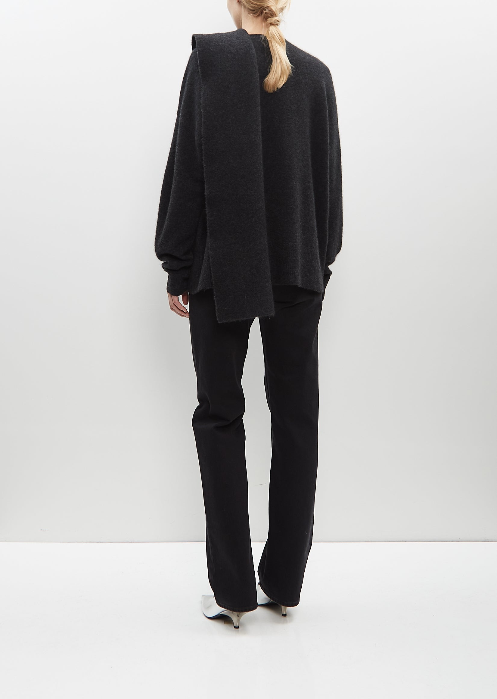 Draped-Scarf Knit - 3