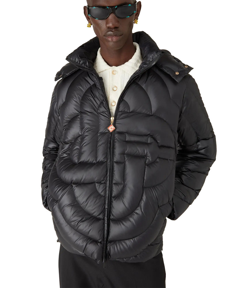 CASABLANCA Monogram Quilted Nylon Puffer Jacket | Casablanca Paris outlook
