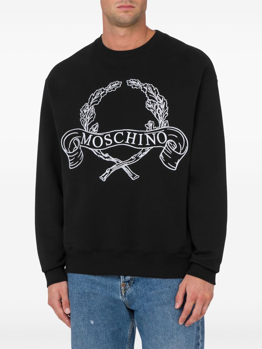 logo-embroidered sweatshirt - 2