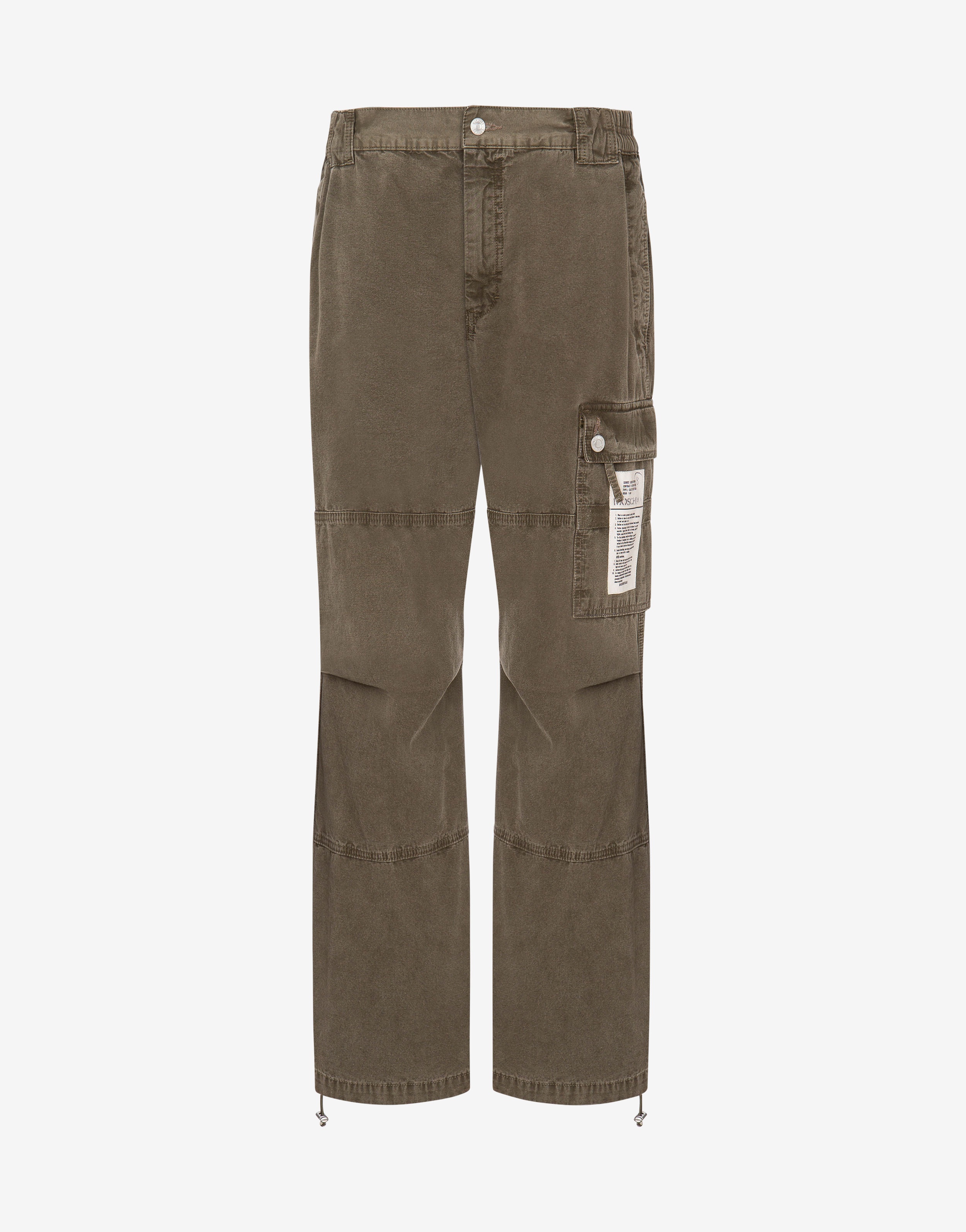 MILITARY LABEL CANVAS TROUSERS - 1