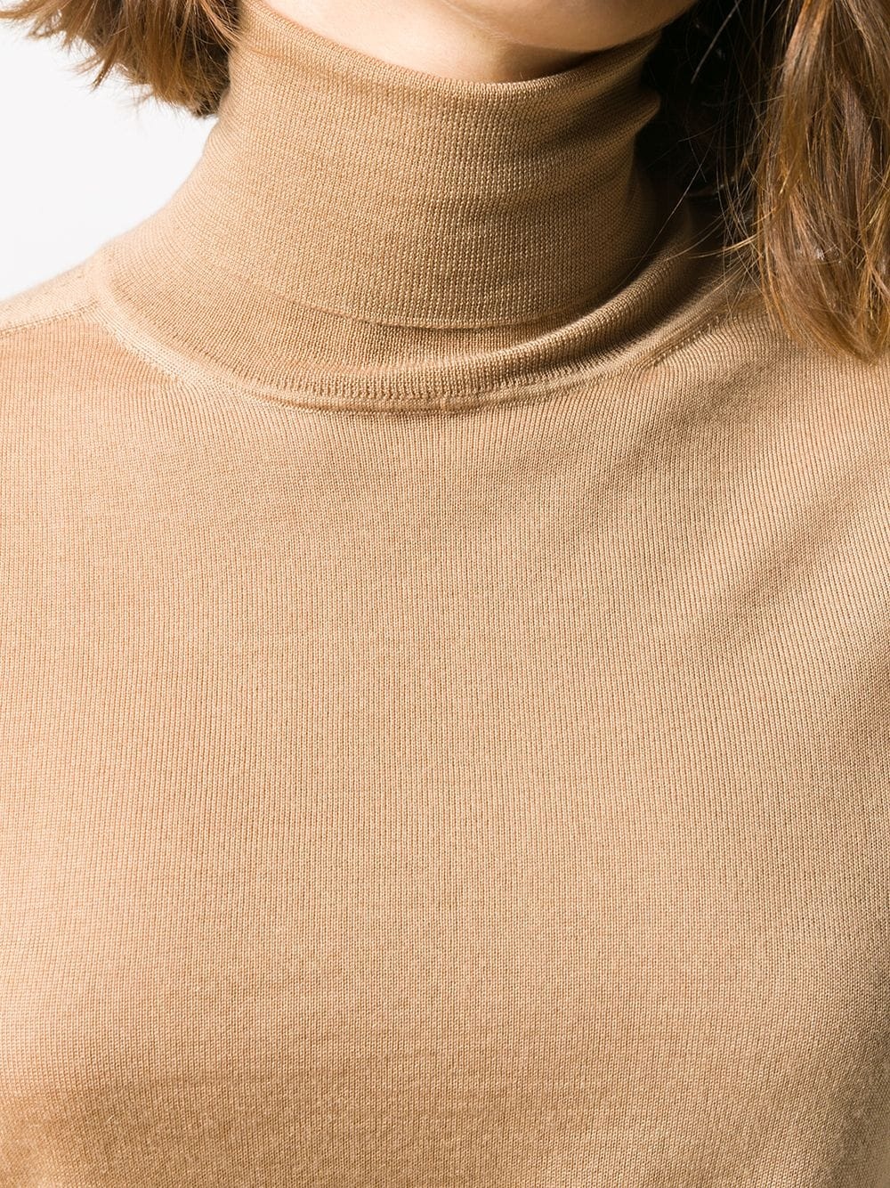 roll-neck cashmere-silk jumper - 5