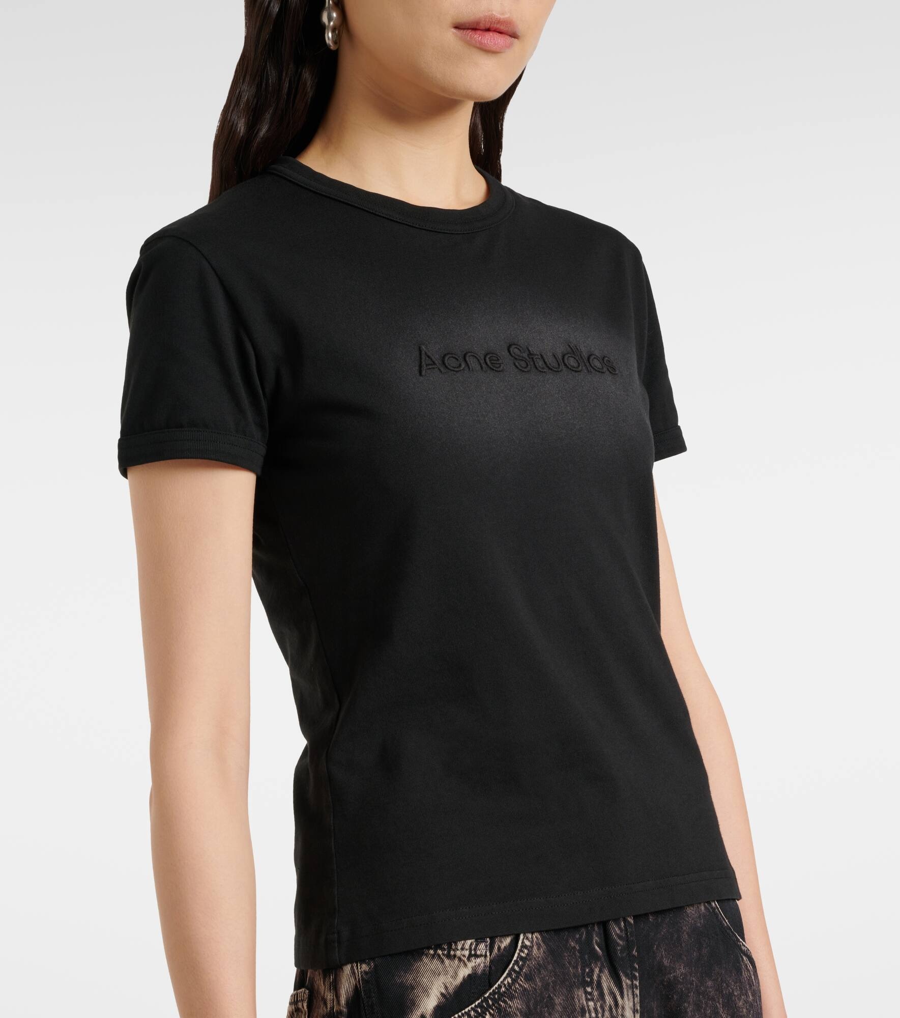 Layered logo cotton jersey T-shirt - 4