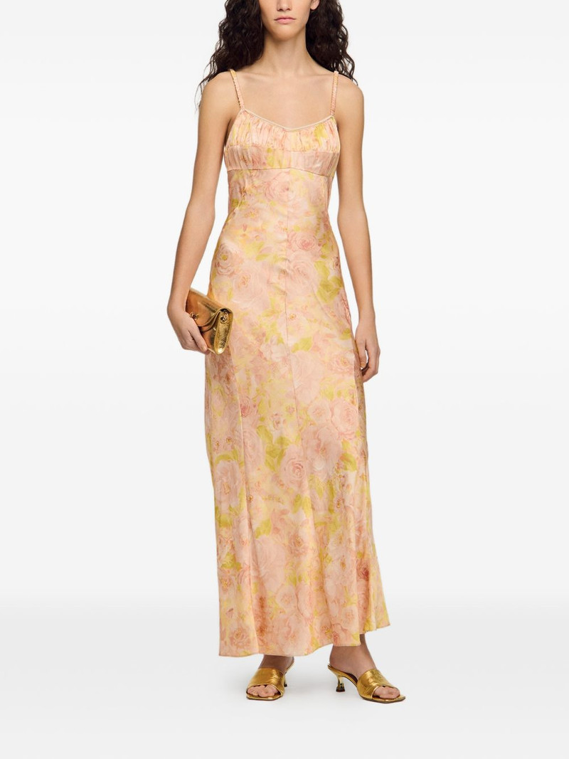 Sandro floral print maxi dress outlook