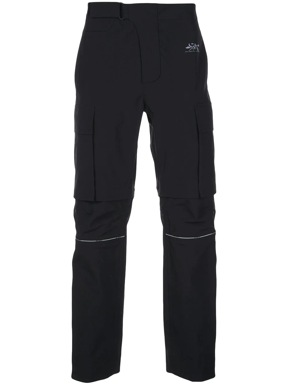 contrast piping detailed trousers - 1