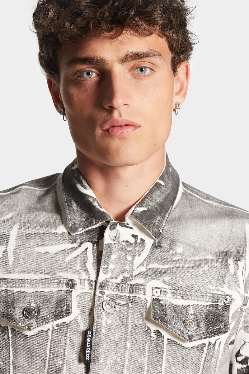 ICON WHITE COAL WASH DAN JEANS JACKET - 6