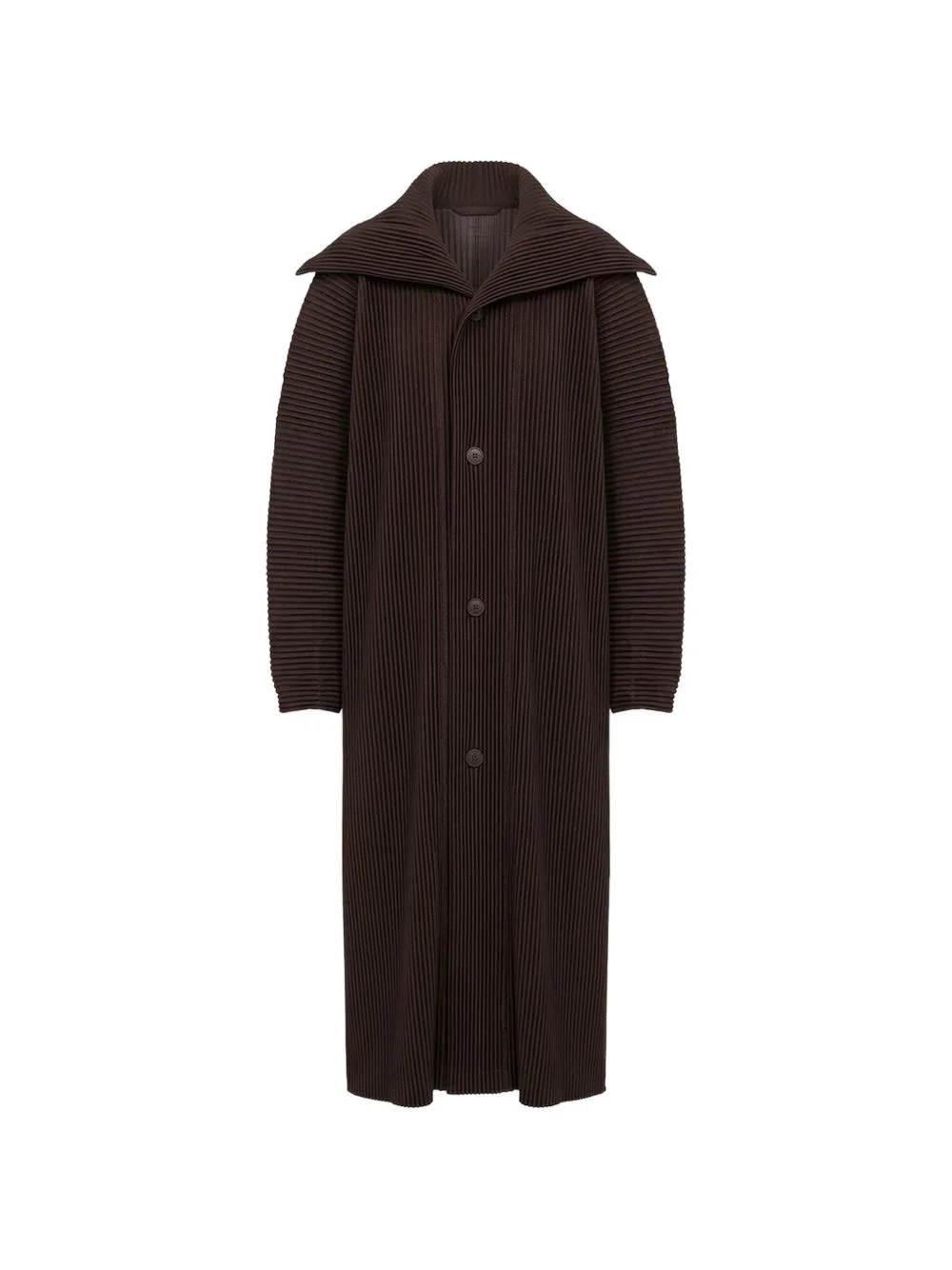 Monthly Colors January plissé-effect coat - 1