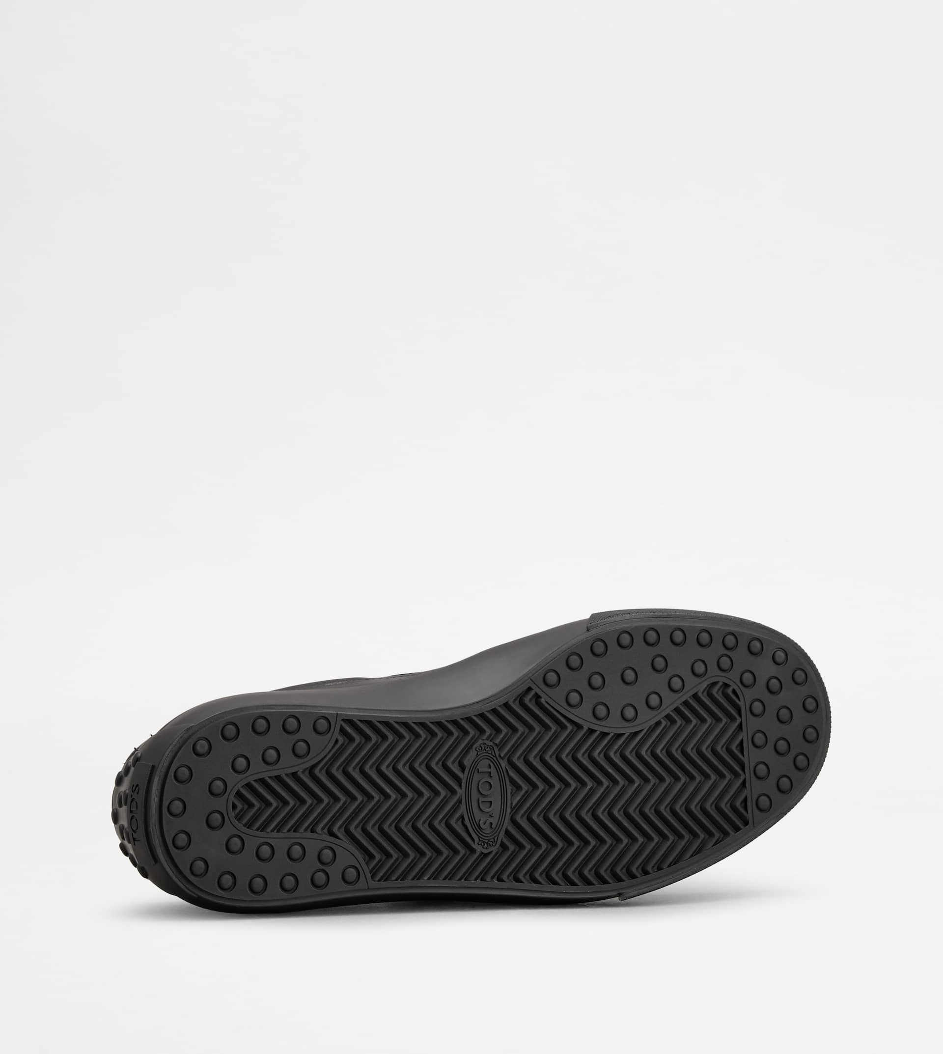 SLIP-ONS IN LEATHER - BLACK - 4