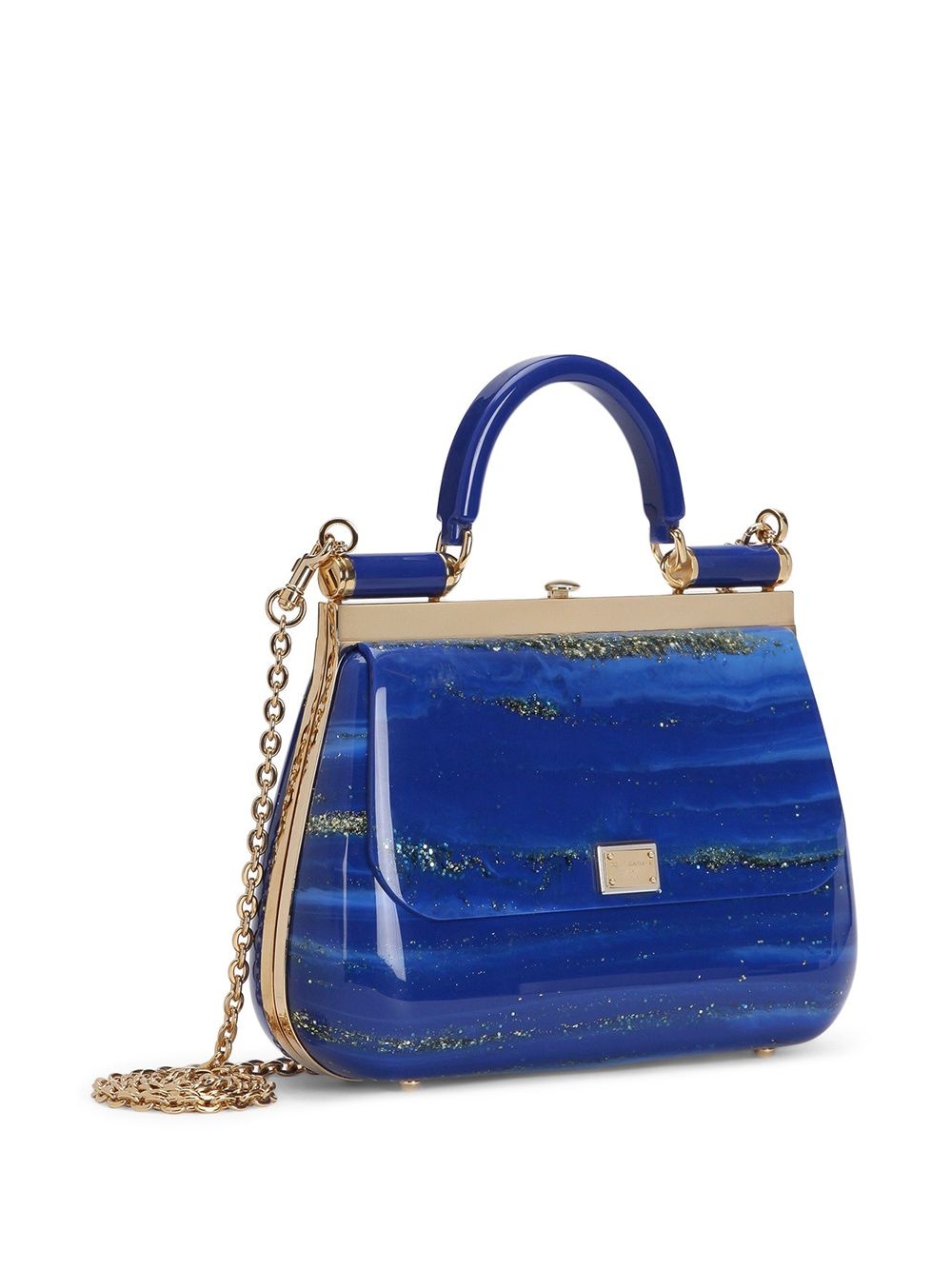 Sicily marble-effect tote bag - 3