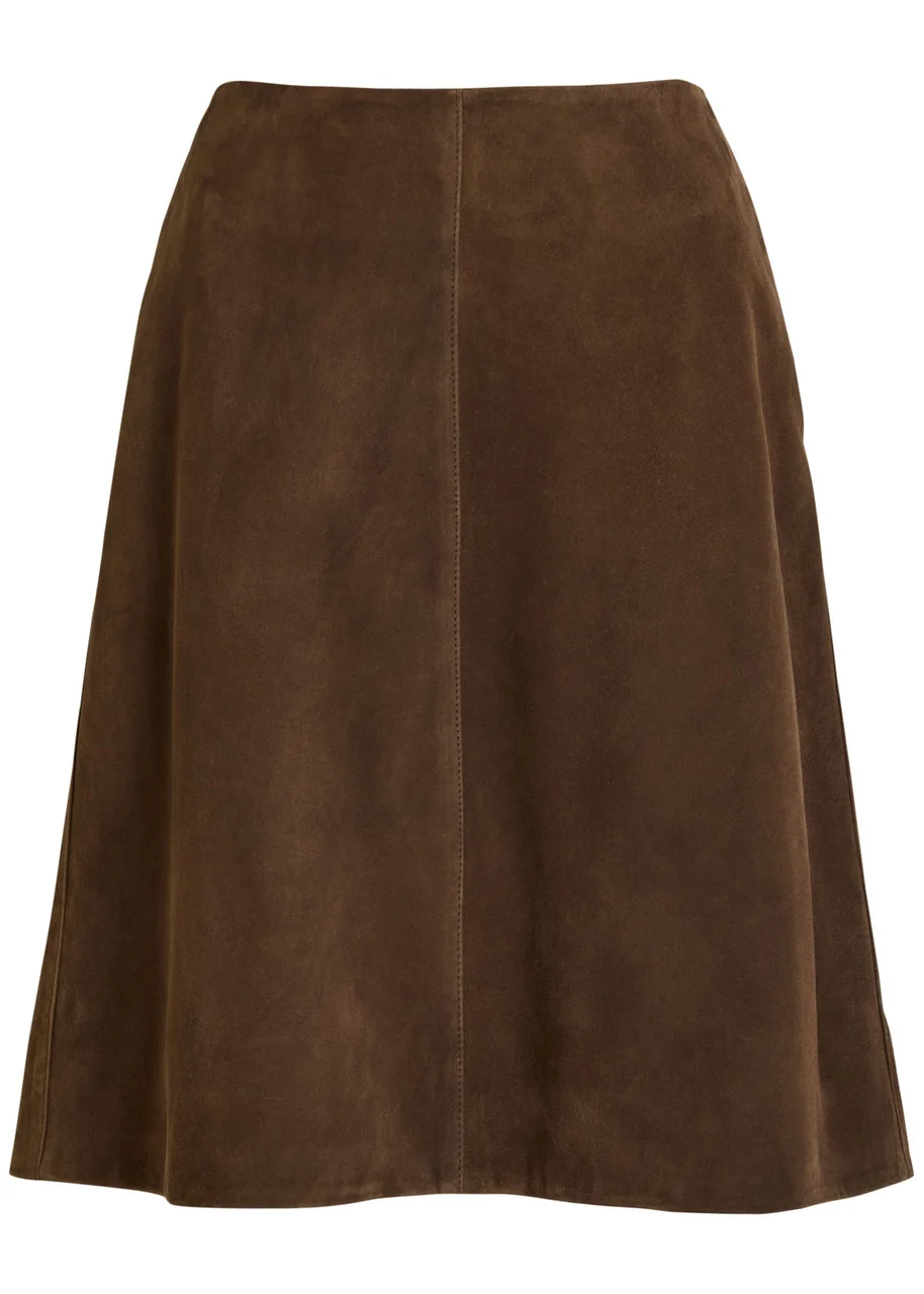Toteme Suede Knee-length Skirt - 1