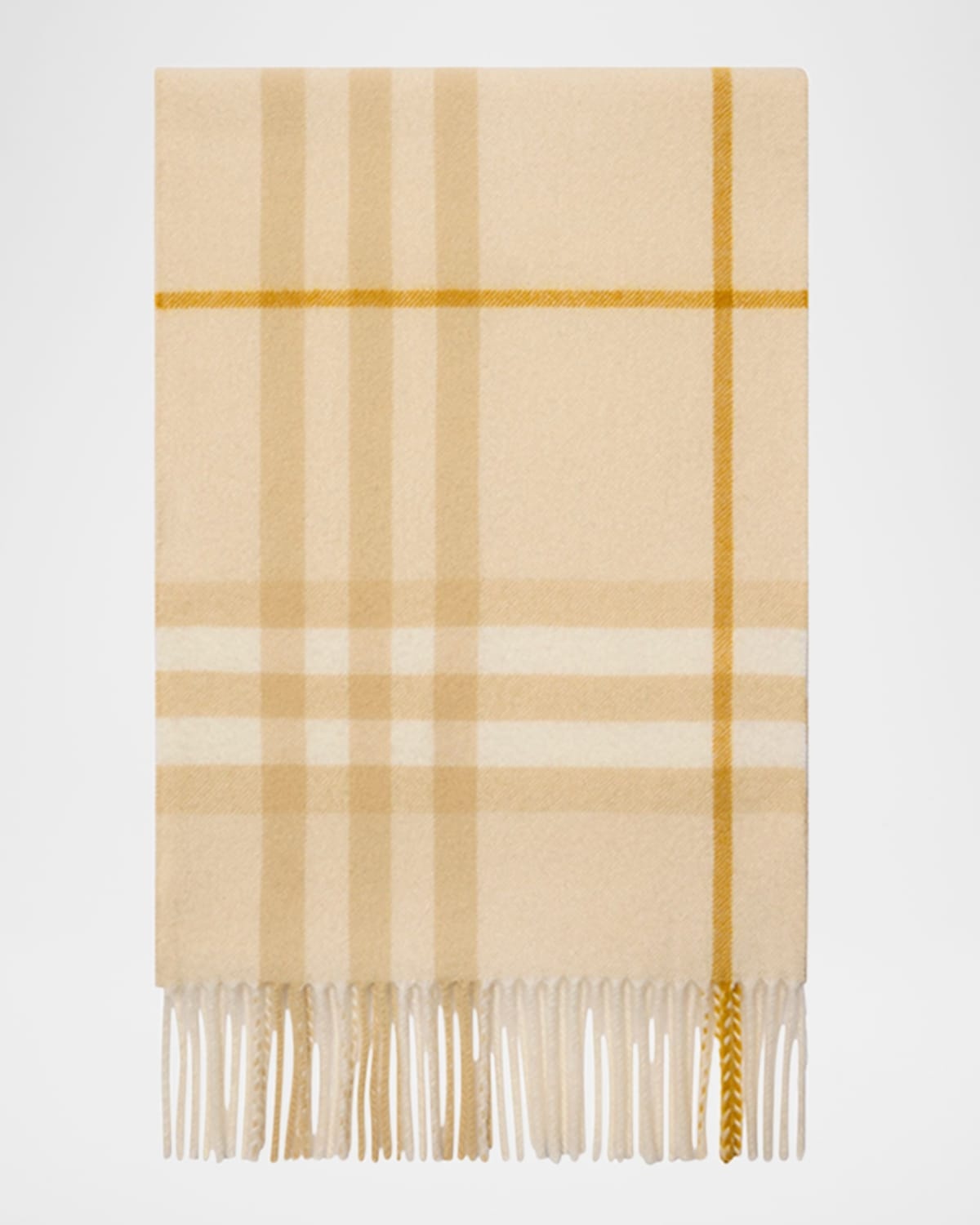 Giant Check Cashmere Scarf - 1