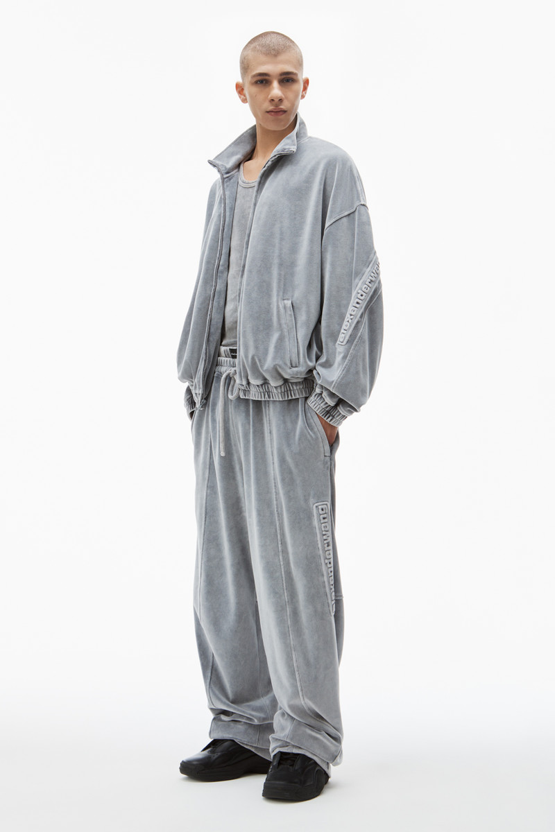 Alexander Wang logo-embossed track jacket outlook