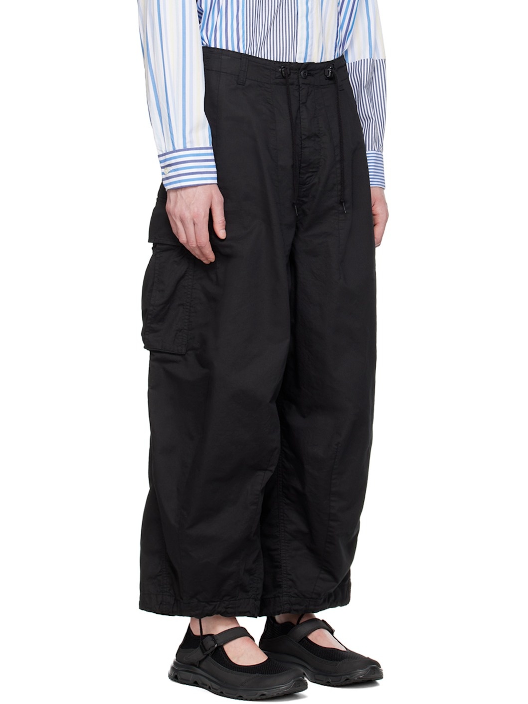 Black H.D. Cargo Pants - 4