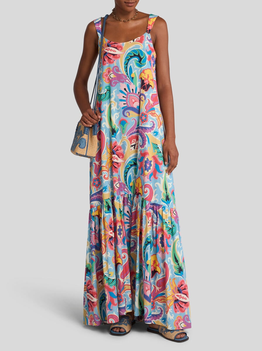LONG DRESS WITH FLOUNCE - 3
