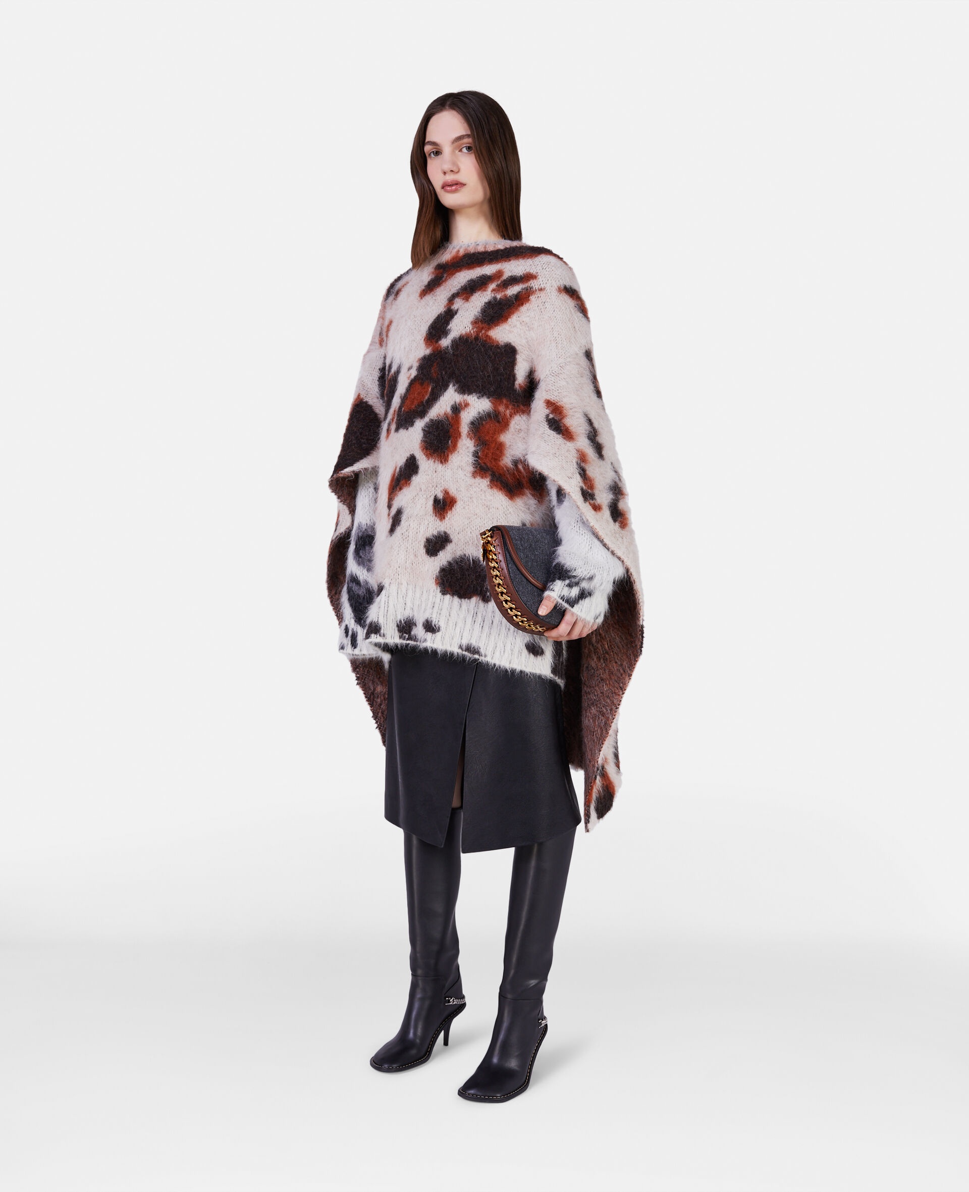 Appaloosa Pony Jacquard Knit Cape Jumper - 2