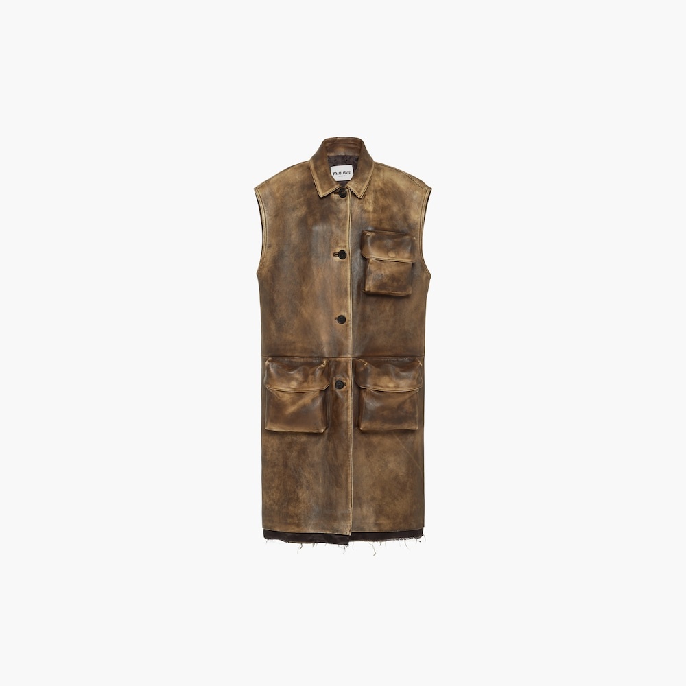 Nappa leather vest - 1