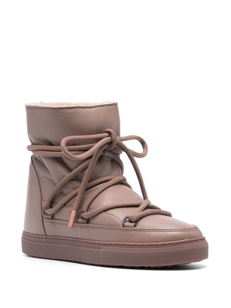 INUIKII lace-up leather boots outlook
