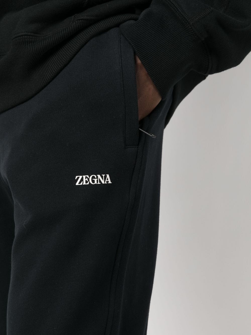 logo-print cotton track pants - 5