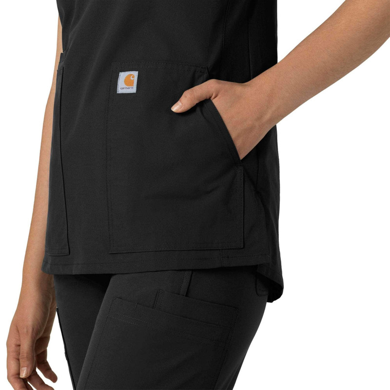 Women's Force Essentials Notch Neck Tunic Scrub Top 7