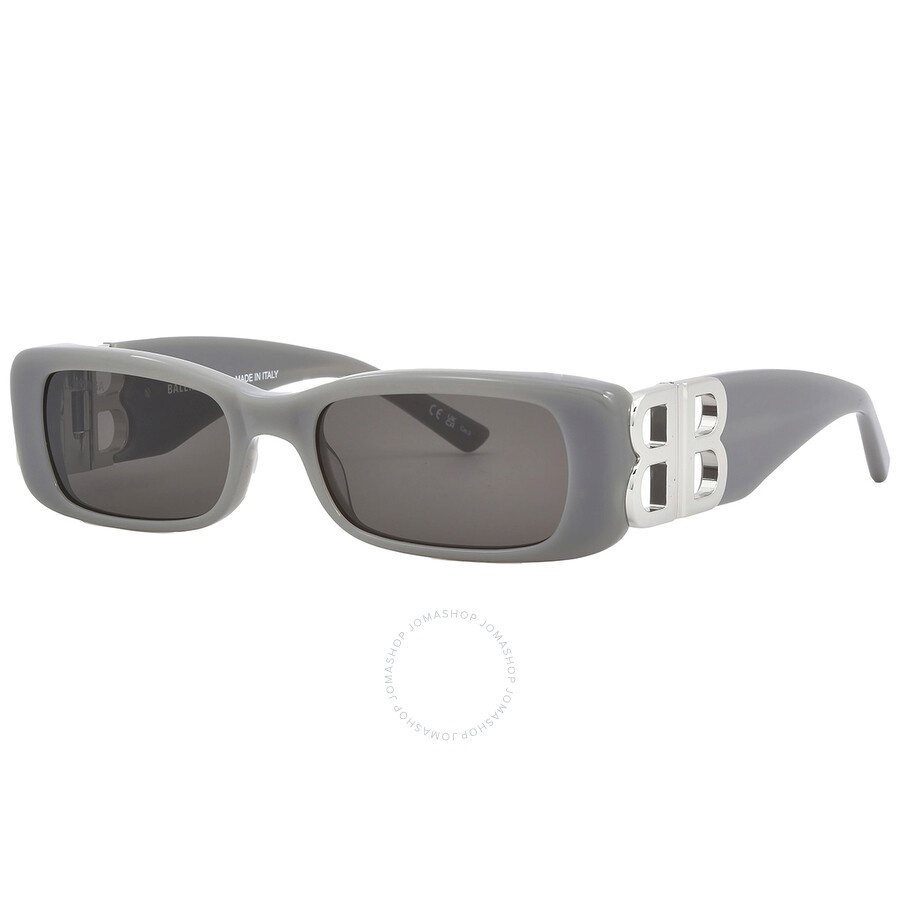 Balenciaga Grey Rectangular Ladies Sunglasses BB0096S 014 51 - 5