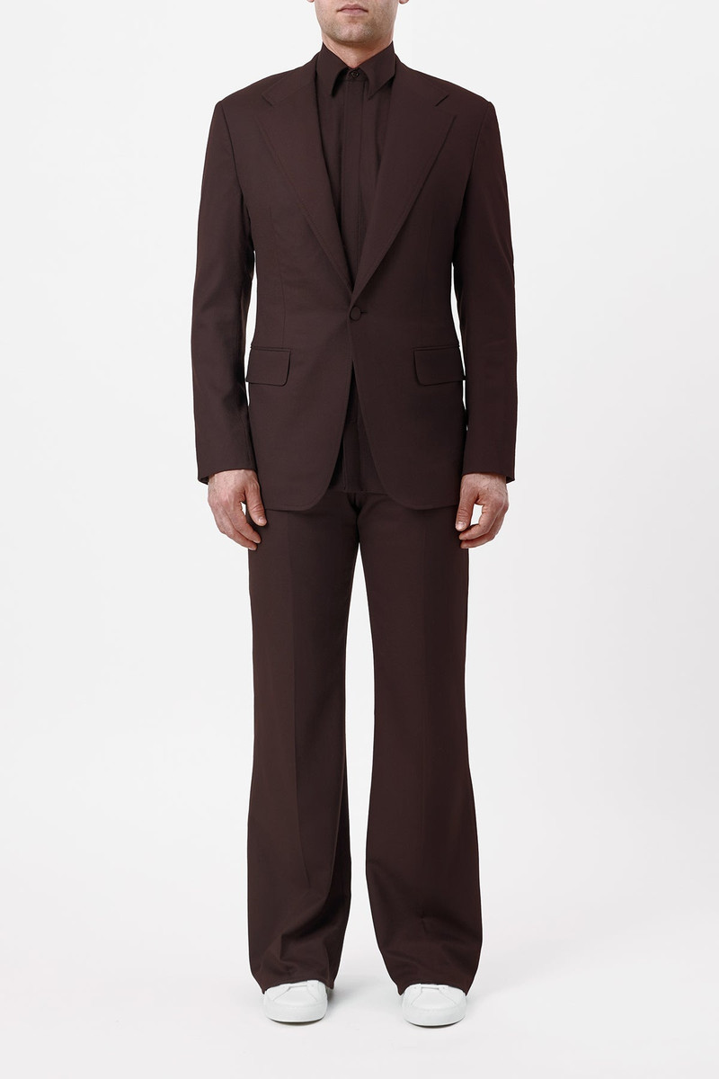 GABRIELA HEARST Leiva Blazer in Chocolate Superfine Wool outlook