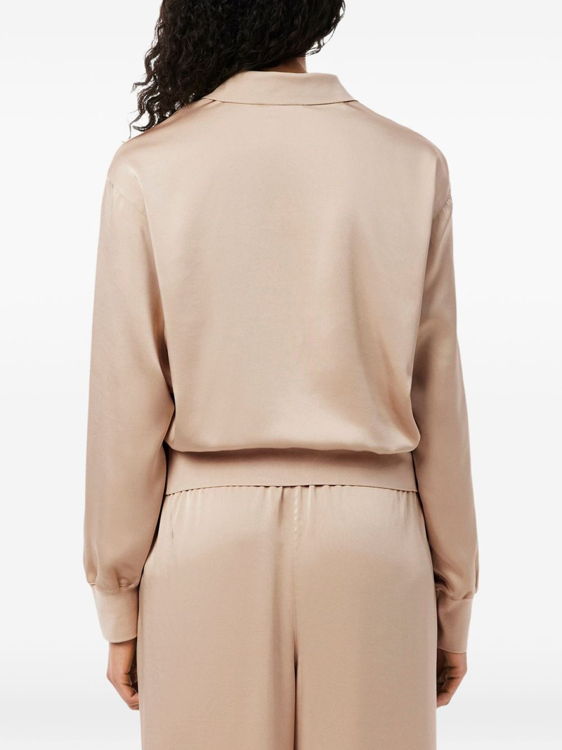 relaxed-fit satin polo top 4