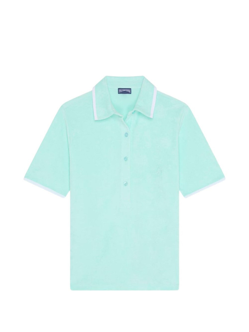 collared embroidery polo shirt 1