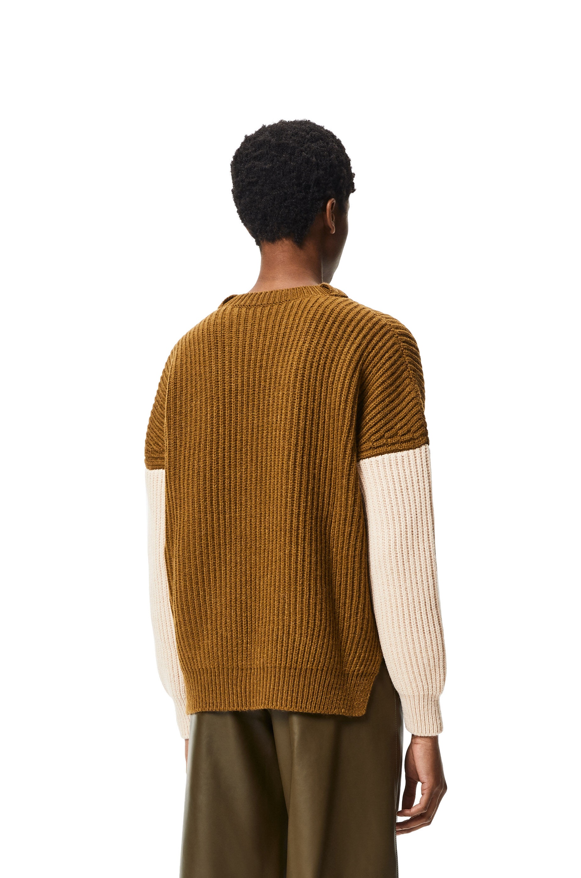 Sweater in ribbed alpaca, polyamide and wool - 4