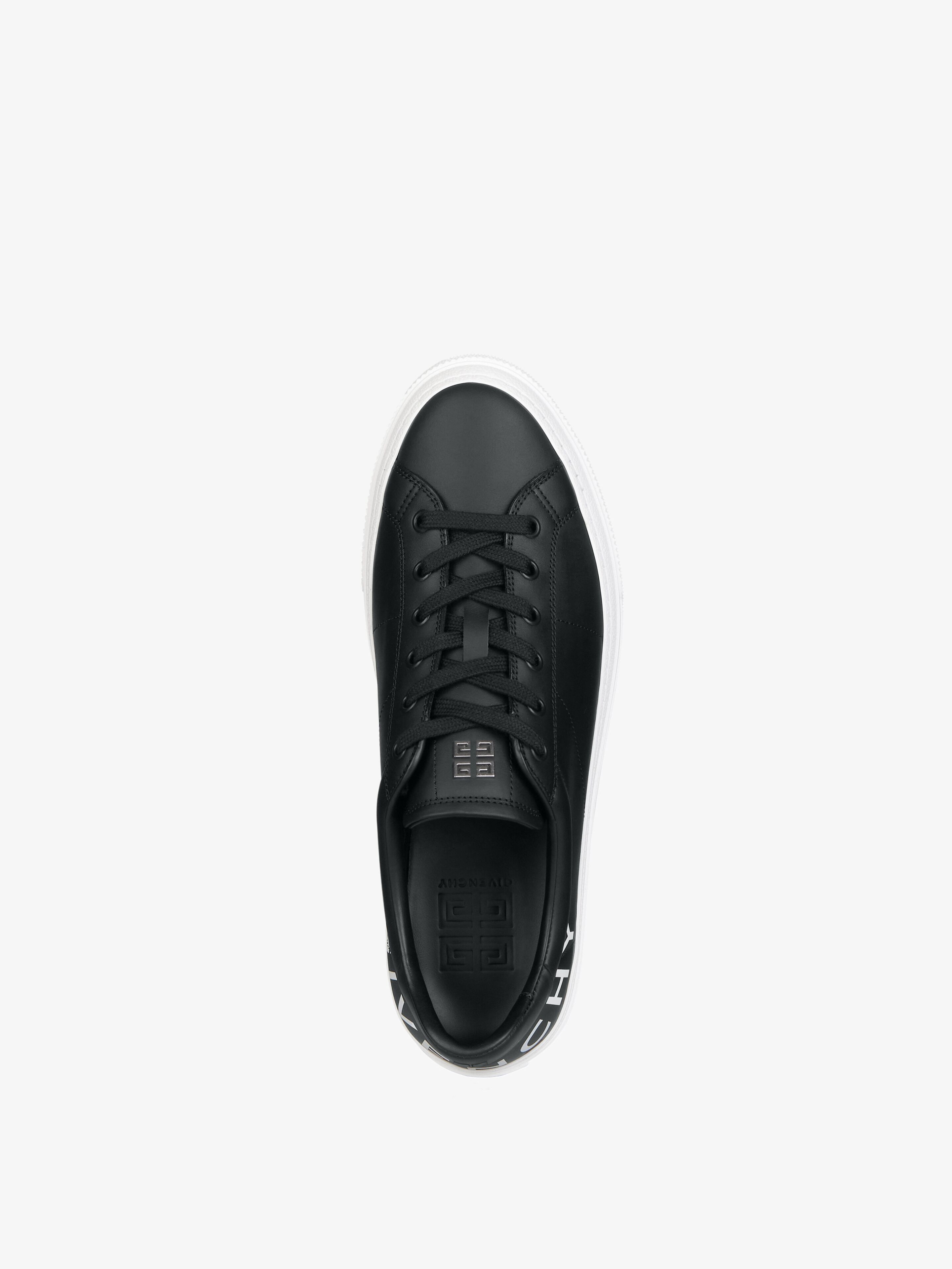CITY SPORT SNEAKERS IN LEATHER WITH PRINTED GIVENCHY LOGO - 4