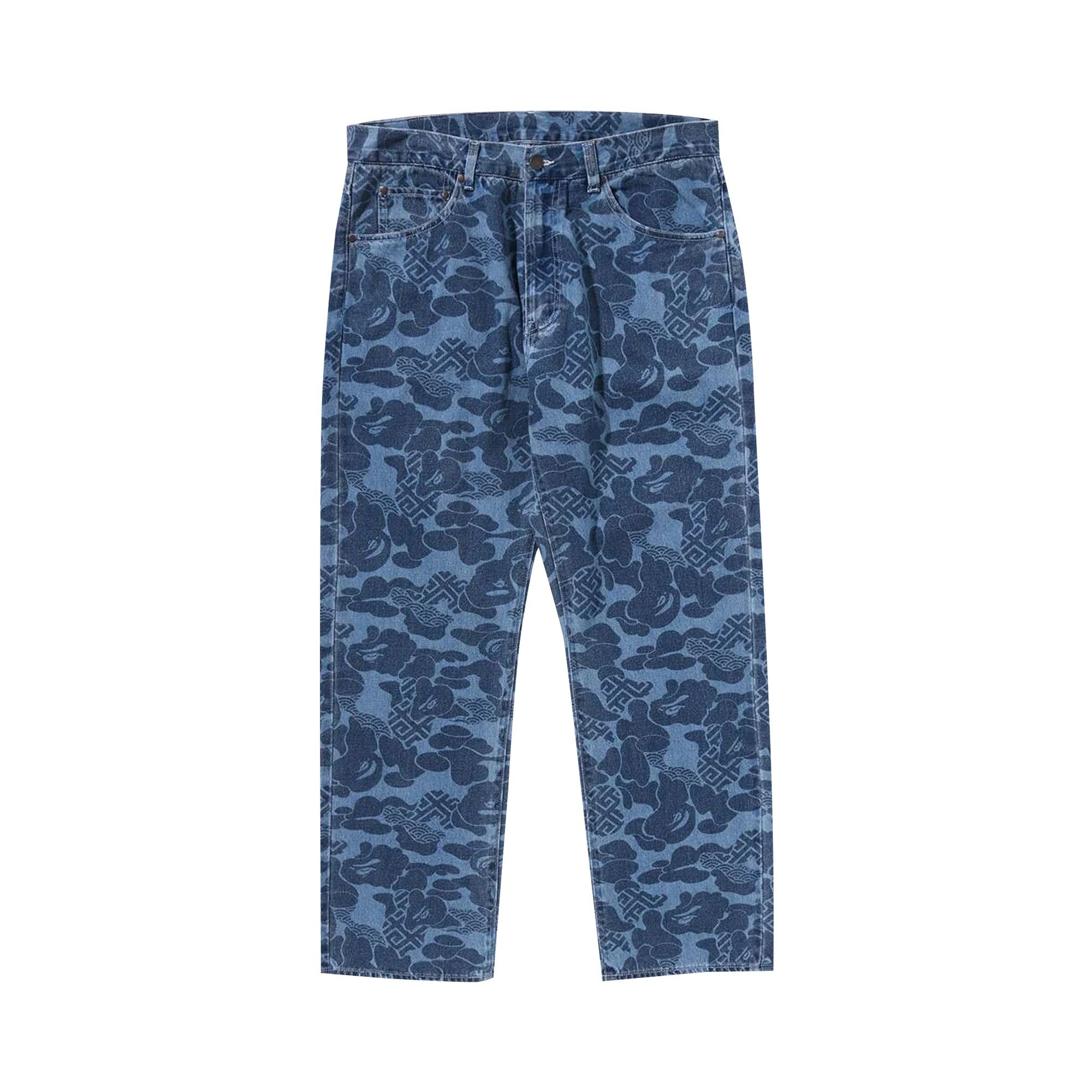 BAPE Asia Camo Denim Pants 'Indigo' - 1