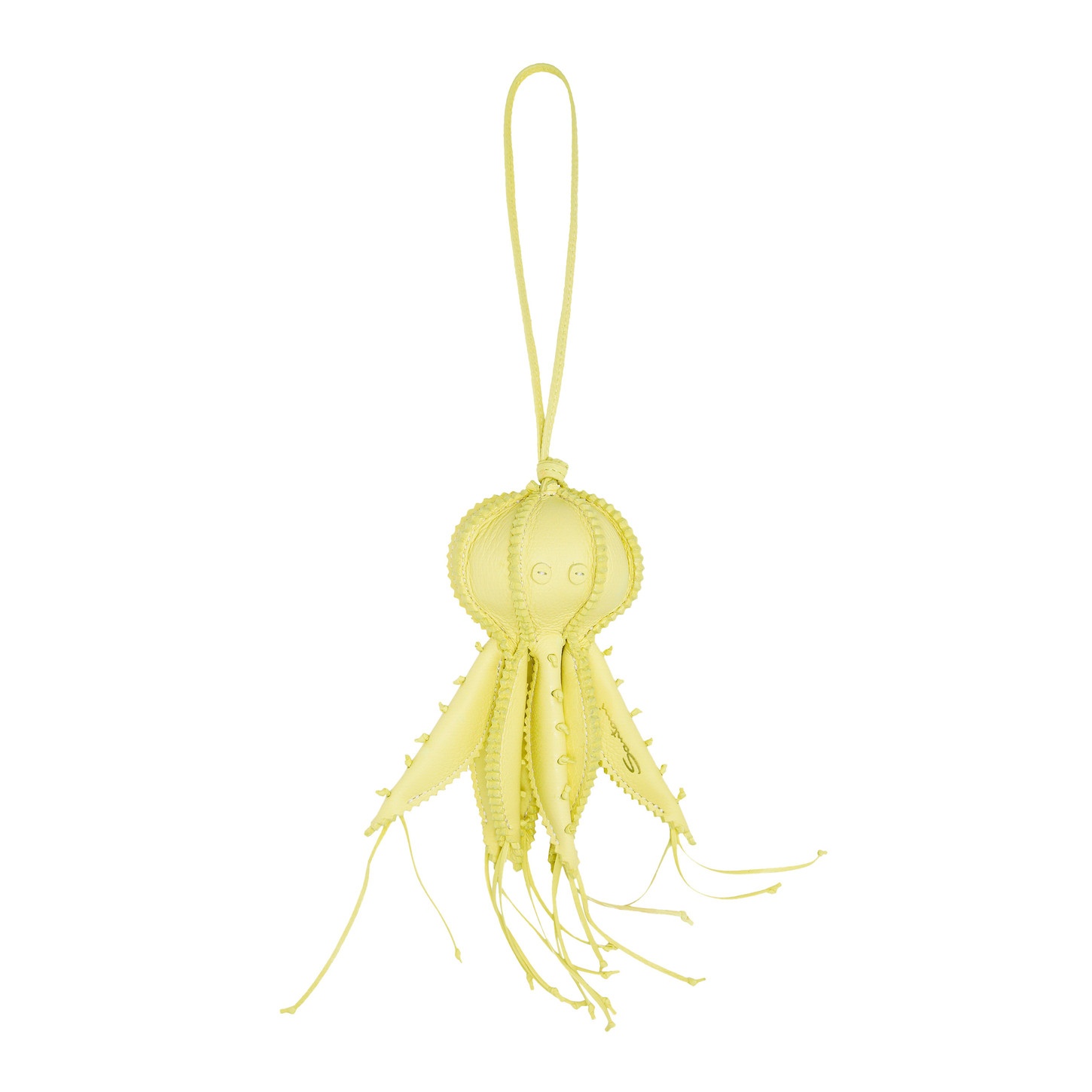 Yellow octopus charm - 1