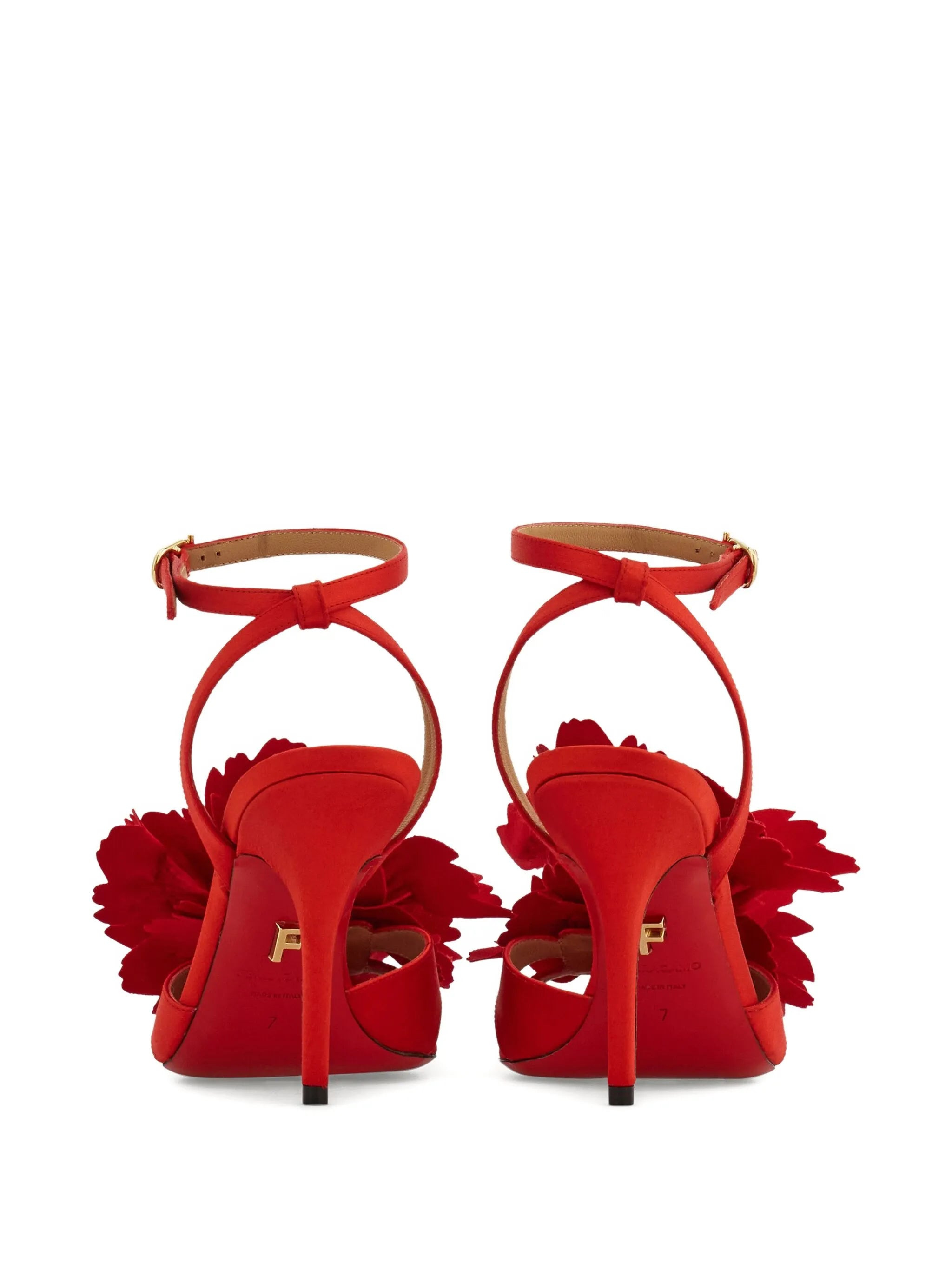 Ferragamo 90mm Flower-embellished High-heel Sandals - 4