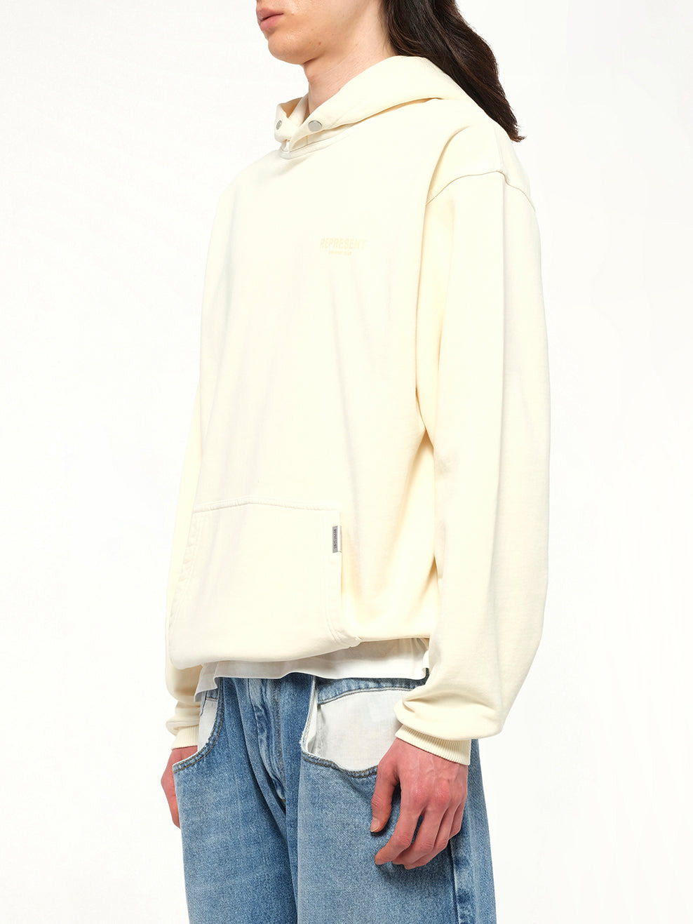 Represent Owners Club Hoodie in Buttercream - 3