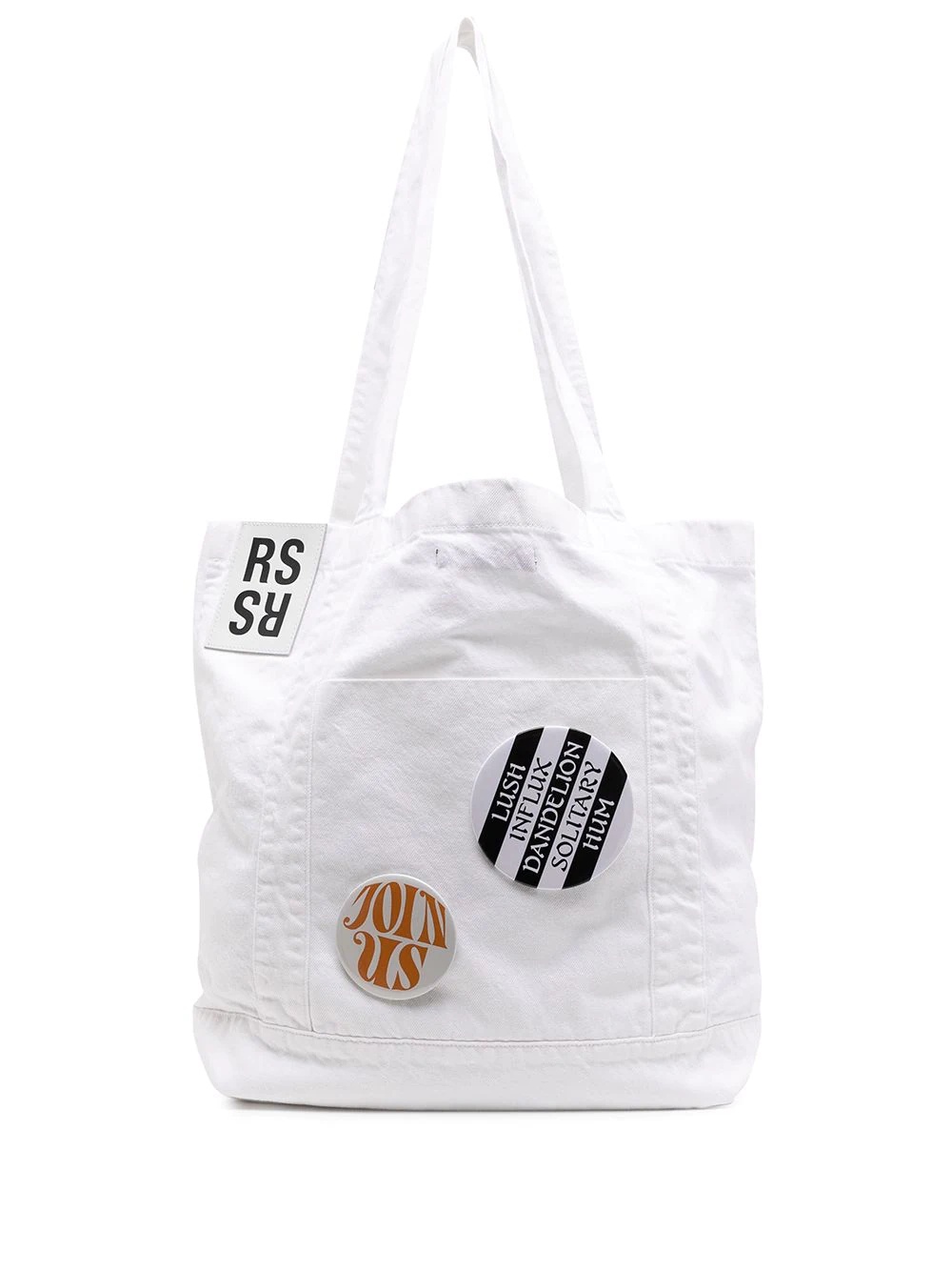 badge-detail tote bag - 1