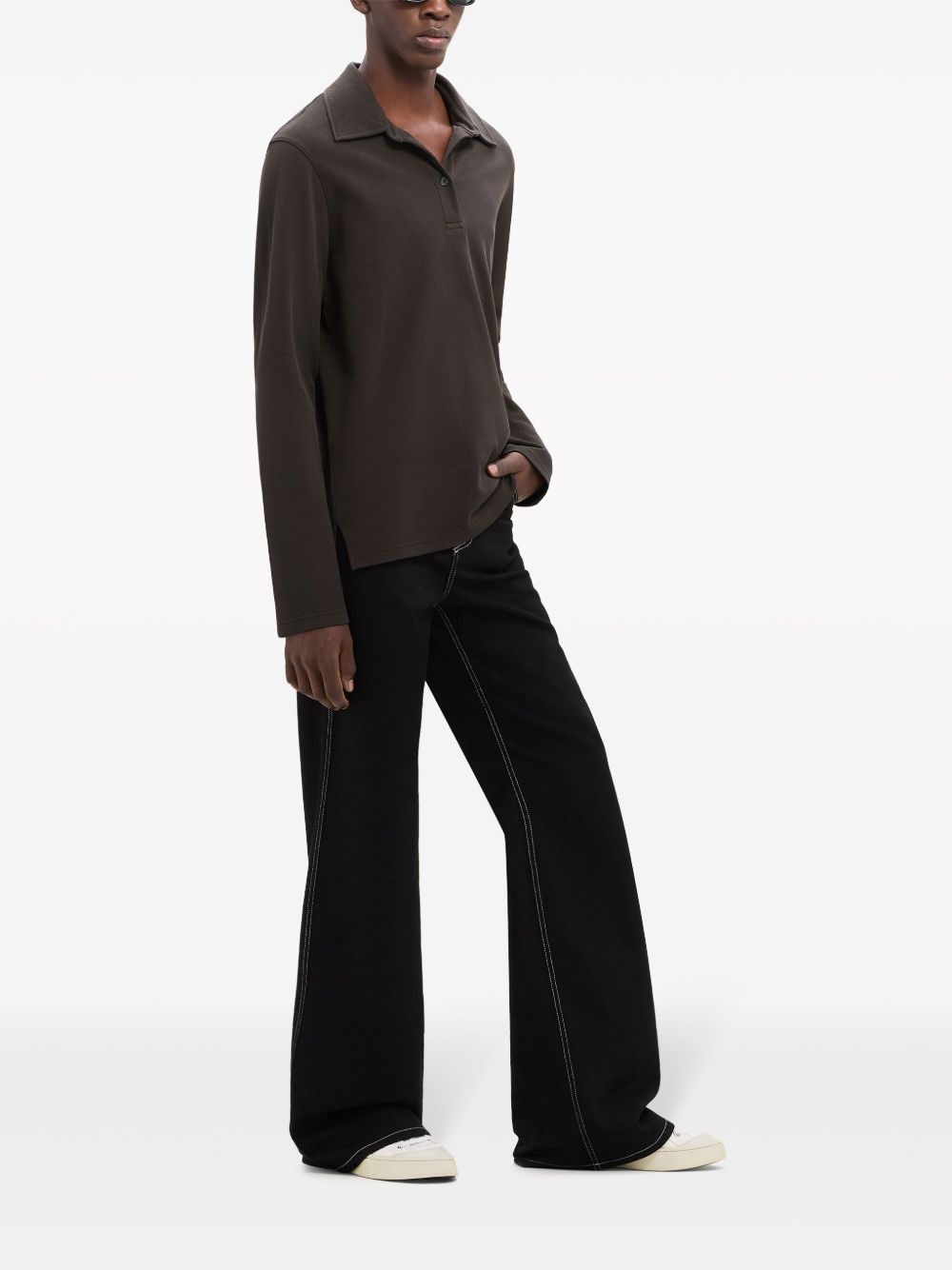 cotton blend polo shirt - 6